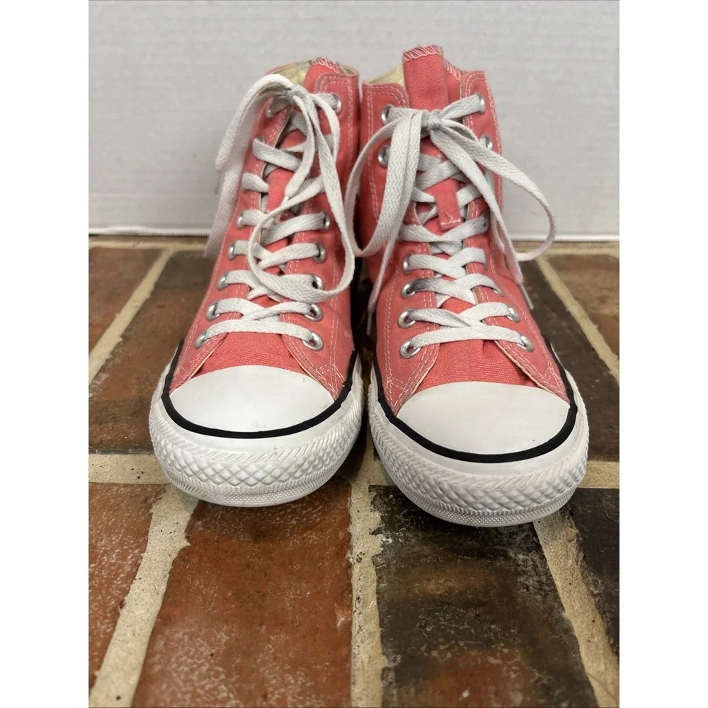 Converse Chuck Taylor All Star Pink High Top Canvas Sneakers🎀 Woman's 9 Men's 7